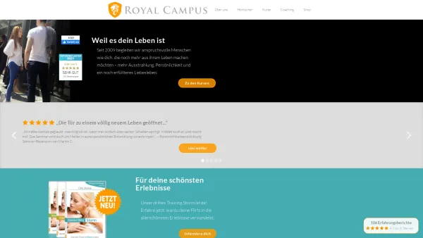 Website Screenshot: Royal Campus - Flirtcoaching | Premium-Flirtkurse beim Experten buchen - Date: 2023-06-20 10:42:25