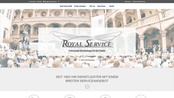 Website Screenshot: Royal Service GmbH Sicherheitsdienste & Limousinen-Service -  Sicher in guten Händen - Royalservice | Event - Sicherheit & Limousinenservice - Date: 2023-06-20 10:40:07