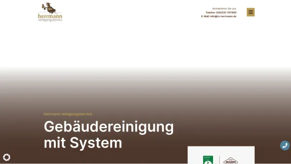 Website Screenshot: Herrmann GmbH Reinigungsservice - Gebäudereinigung mit System herrmann reinigungsservice gmbh - Date: 2023-06-20 10:40:07