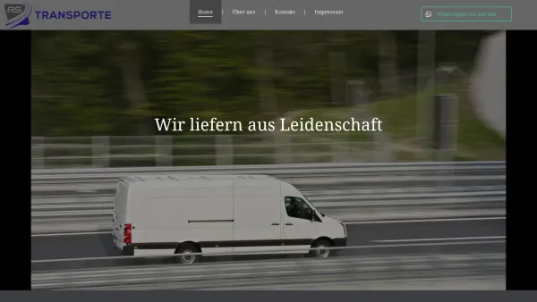 Website Screenshot: RS-Transporte - Home - Date: 2023-06-20 10:40:07