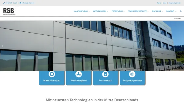 Website Screenshot: RSB GmbH & Co. KG - Rationelle Stahlbearbeitung & Metallverarbeitung | RSB Stahl - Date: 2023-06-20 10:40:07
