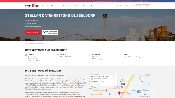 Website Screenshot: Stellar Datenrettung - Datenwiederherstellung &amp; Datenrettung in Düsseldorf | Laptop Festplatte Rettung - Date: 2023-06-20 10:40:07