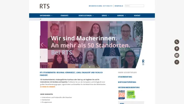 Website Screenshot: RTS Steuerberatungsgesellschaft KG - RTS Steuerberatung Stuttgart Baden-Württemberg - Date: 2023-06-20 10:40:07