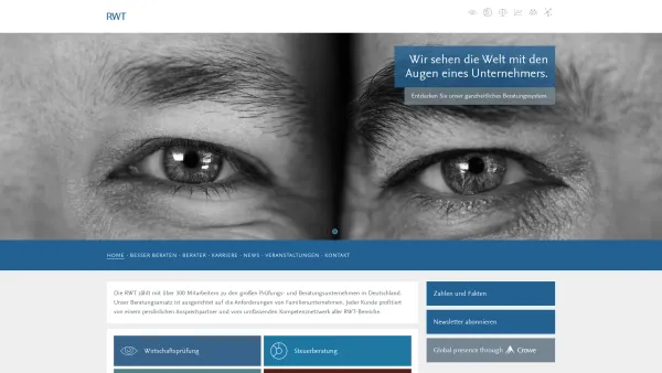 Website Screenshot: RWT-Gruppe -  Die Architektur Ihres Erfolgs. - Steuerberatung - RWT - Date: 2023-06-20 10:40:11