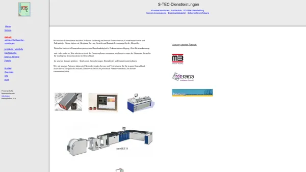Website Screenshot: S-TEC-Dienstleistungen e.K. - Kuvertiermaschinen gebraucht - Date: 2023-06-20 10:40:11