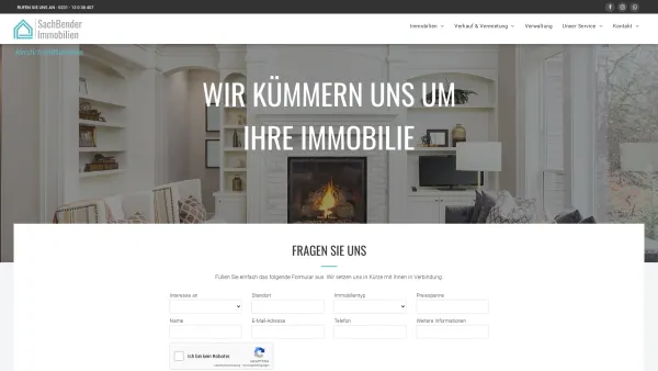 Website Screenshot: Sachbender Immobilien e.K. - Sachbender Immobilien e.K. - Date: 2023-06-20 10:42:25