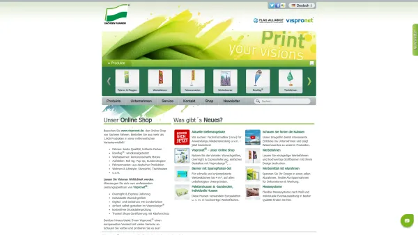 Website Screenshot: Sachsen Fahnen GmbH & Co. KG - Fahnen & andere professionelle Werbemittel - Sachsen Fahnen - Date: 2023-06-20 10:40:11