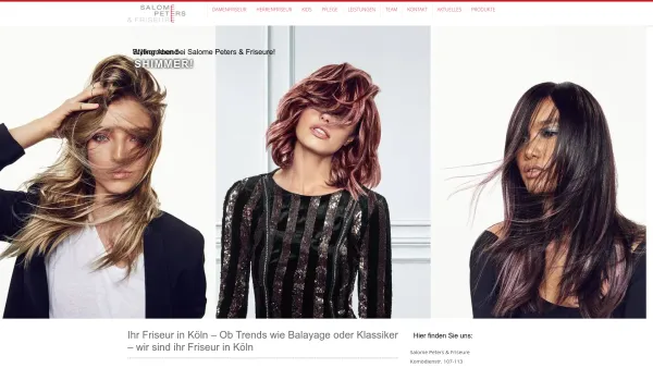 Website Screenshot: Salome Peters & Friseure - Friseur Köln | Damenfriseur Köln | Herrenfriseur Köln - Date: 2023-06-20 10:40:11