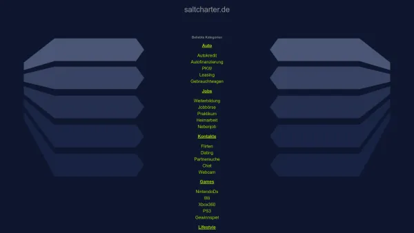 Website Screenshot: SALT Charter GmbH - saltcharter.de - Diese Website steht zum Verkauf! - Informationen zum Thema saltcharter. - Date: 2023-06-20 10:40:11