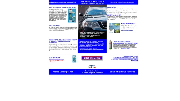 Website Screenshot: SARA MEDIA SERVICE GMBH -  Top-Artikel, die  überzeugen - HM 10 ULTRA CLEAN Autowaschen ohne Wasser ORTHOSAN Kopfkissen SHOE-EZE Schuhdehner A&M Algen und Moosentferner - Date: 2023-06-20 10:40:11