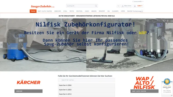 Website Screenshot: Heine Vertriebs-GmbH - Saugerzubehoer.com - Date: 2023-06-20 10:42:25
