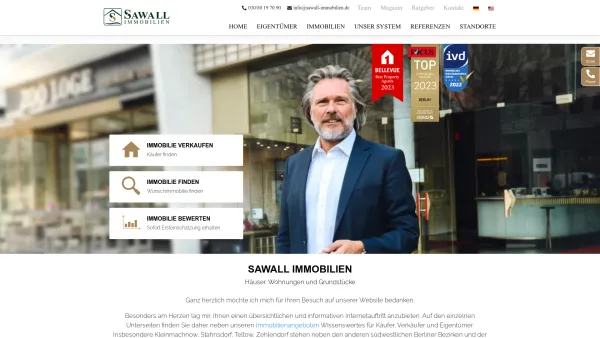 Website Screenshot: Sawall Immobilienmakler Berlin - Michel Sawall | Immobilienmakler in Berlin - Date: 2023-06-20 10:40:11