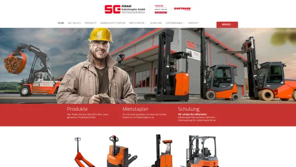 Website Screenshot: Schaaf Gabelstapler GmbH -  TOYOTA-Vertragshändler Kauf · Leasing · Miete · Service - Schaaf Gabelstapler GmbH | Ihr Toyota-Vertragspartner - Date: 2023-06-20 10:40:14
