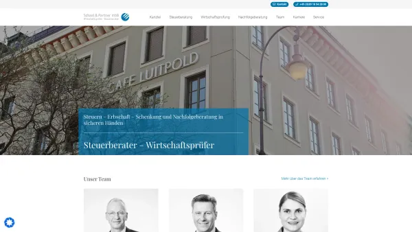Website Screenshot: Schaal & Partner mbB - Steuerberater Wirtschaftsprüfer München - Erb u. Nachfolgeberatung Schaal & Partner - Date: 2023-06-20 10:42:25