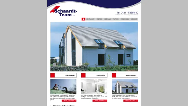 Website Screenshot: Dachdeckerei Schaardt Bremen - Home » schaardt-team - Date: 2023-06-20 10:40:14
