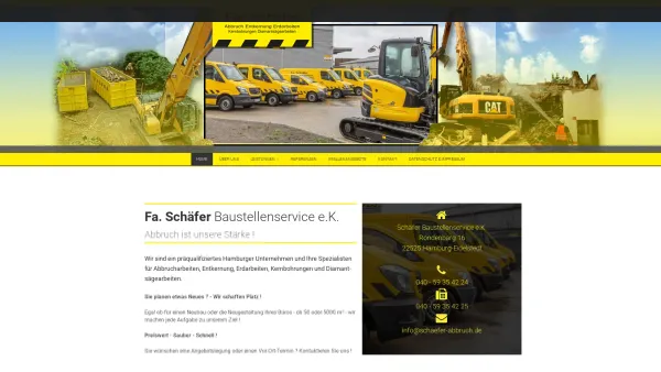 Website Screenshot: Schäfer Baustellenservice e.K. - Fa. Schäfer Baustellenservice aus Hamburg - Date: 2023-06-20 10:40:14