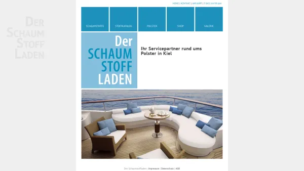 Website Screenshot: Der Schaumstoff Laden Inh. Gunter Peters - Der Schaumstoffladen | Schaumstoffe, Polster & Stoffe - Date: 2023-06-20 10:40:14
