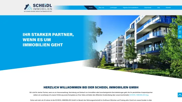 Website Screenshot: SCHEIDL IMMOBILIEN GmbH - IHR STARKER PARTNER, WENN ES UM IMMOBILIEN GEHT - Date: 2023-06-20 10:42:25