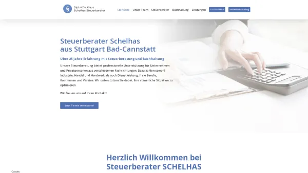 Website Screenshot: Dipl.-Kaufmann Klaus Schelhas Steuerberater - Steuerberatung und Buchhaltung - Steuerberater Schelhas - Date: 2023-06-20 10:40:14