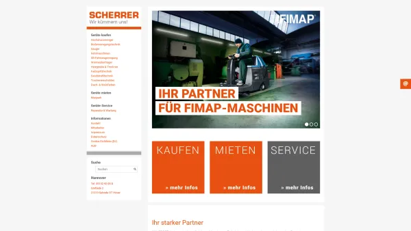 Website Screenshot: SCHERRER Handelsgesellschaft mbH - Startseite » SCHERRER Handelsgesellschaft mbH - Date: 2023-06-20 10:40:14