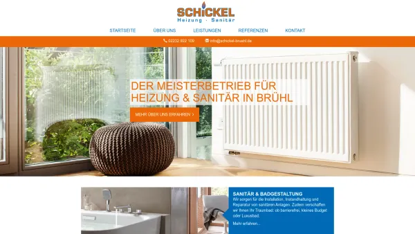 Website Screenshot: Schickel Heizung Sanitär Toni Schickel GmbH - Ihre Profis für Heizung und Sanitär – Toni Schickel GmbH · Heizung · Sanitär - Date: 2023-06-20 10:40:14
