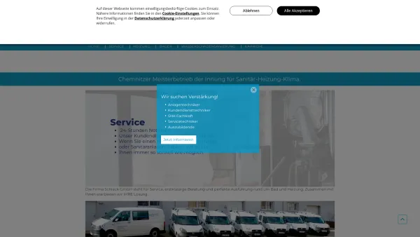 Website Screenshot: Harry Schieck GmbH - Harry Schieck GmbH | Bad, Heizung und Service - Date: 2023-06-20 10:40:14