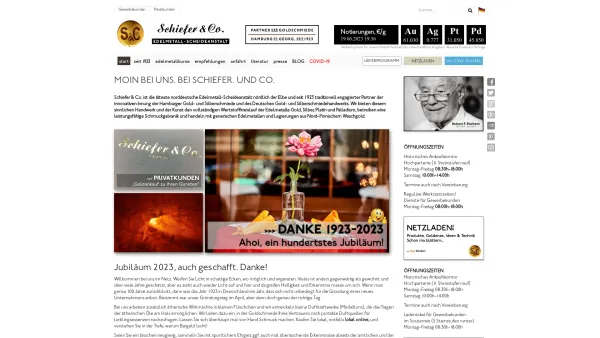 Website Screenshot: Schiefer & Co. GmbH & Co. - Schiefer & Co. EDELMETALL-SCHEIDEANSTALT aus Hamburg - Date: 2023-06-20 10:40:14