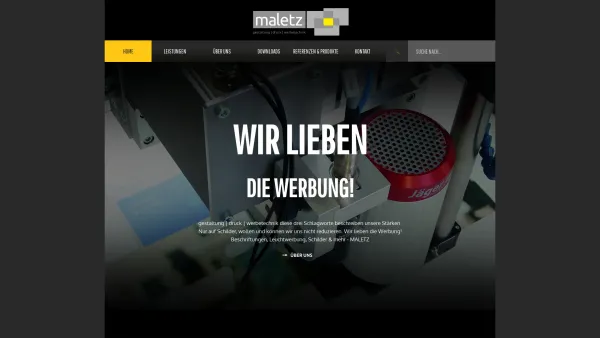 Website Screenshot: Schilder-Maletz GmbH - Werbetechnik und mehr - maletz | gestaltung | druck | werbetechnik | V 7.5 - Date: 2023-06-20 10:40:14