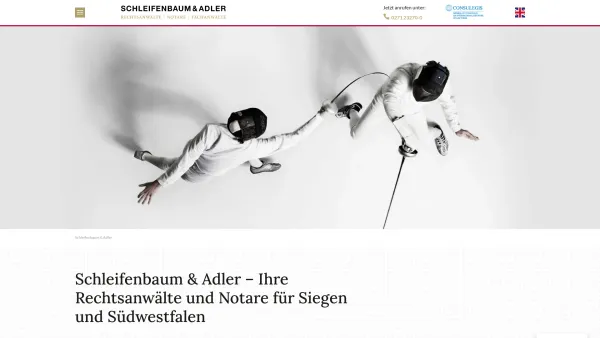 Website Screenshot: Schleifenbaum & Adler - Schleifenbaum & Adler – Rechtsanwälte und Notare in Siegen - Date: 2023-06-20 10:40:14