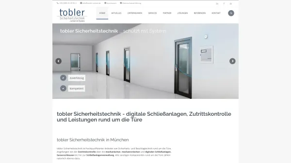 Website Screenshot: Ludwig Tobler KG - Home » Tobler Sicherheitstechnik - Date: 2023-06-20 10:40:14