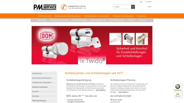 Website Screenshot: PM Service GmbH - Date: 2023-06-20 10:40:14