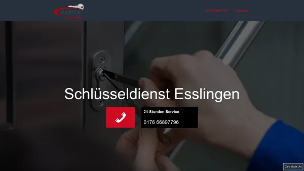 Website Screenshot: Schlüsseldienst Esslingen - Schlüsseldienst Esslingen -Günstig! Zuverlässig! Professionell! - Date: 2023-06-20 10:40:17