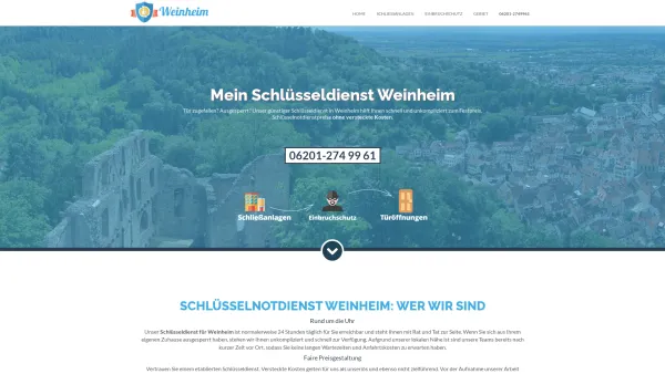 Website Screenshot: Mein Schlüsseldienst Weinheim - Mein Schlüsseldienst Weinheim • günstige Festpreise - Date: 2023-06-20 10:42:26