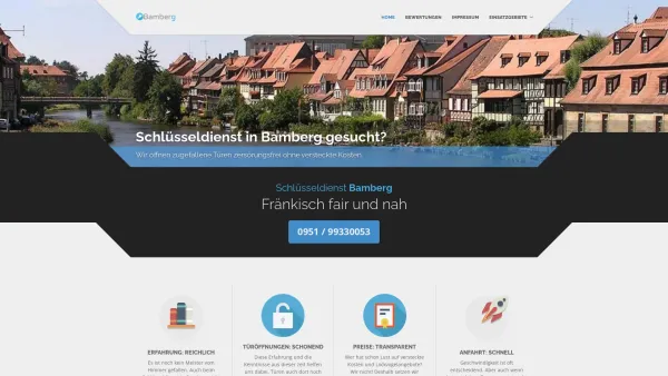 Website Screenshot: Schlüsseldienst Bamberg - Schlüsseldienst Bamberg | Festpreis | Zerstörungsfrei - Date: 2023-06-20 10:40:17