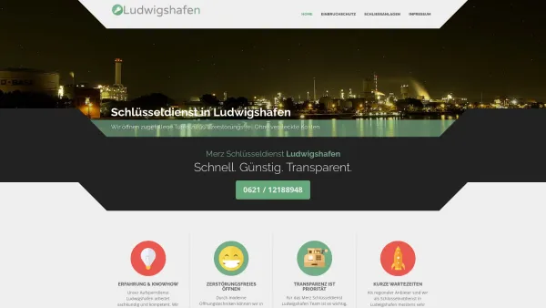 Website Screenshot: Merz Schlüsseldienst Ludwigshafen - Schlüsseldienst Ludwigshafen • Wir sind die Guten - Date: 2023-06-20 10:40:17