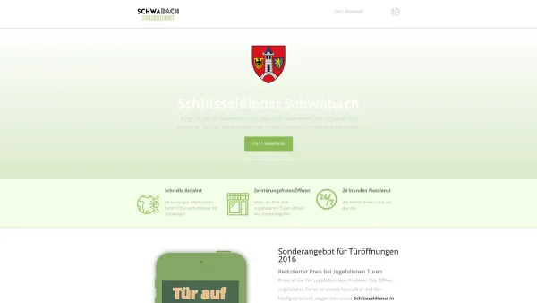 Website Screenshot: Schlüsseldienst Schwabach - Schlüsseldienst Schwabach • Wir öffnen zum Festpreis - Date: 2023-06-20 10:40:17