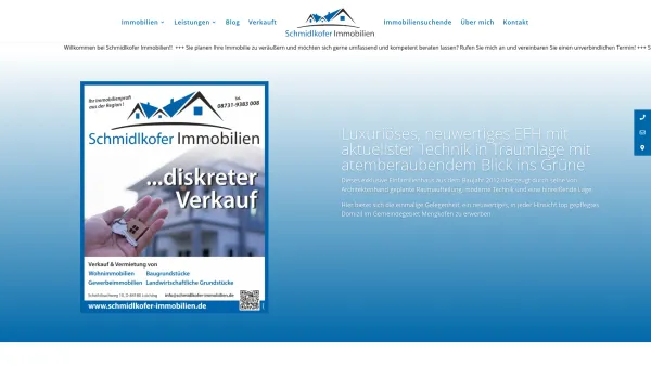 Website Screenshot: Schmidlkofer Immobilien - Schmidlkofer Immobilien - Immobilienmakler F. Schmidlkofer - Loiching - Date: 2023-06-20 10:42:26
