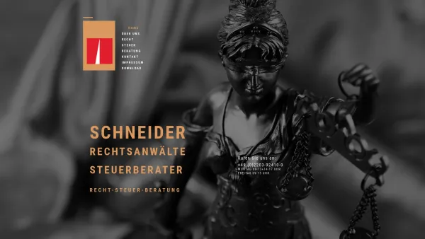 Website Screenshot: Schneider Rechtsanwälte - Schneider Kanzlei | Recht – Steuer – Beratung - Date: 2023-06-20 10:40:17