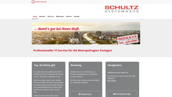 Website Screenshot: Systemhaus Schnelle Helfer IT Service Stuttgart - SCHULTZ Systemhaus - IT Service Stuttgart EDV Betreuung - SCHULTZ Systemhaus - Date: 2023-06-20 10:40:17