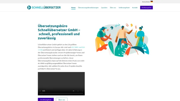 Website Screenshot: Übersetzungsbüro Schnellübersetzer GmbH - Übersetzungsbüro Schnellübersetzer GmbH - Date: 2023-06-20 10:40:17
