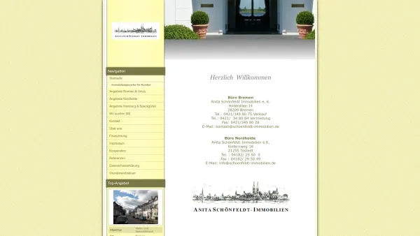 Website Screenshot: Anita Schönfeldt Immobilien -  Ihr Makler mit Herz und Fachverstand - Startseite - Anita Schönfeldt Immobilien e.K. - Date: 2023-06-20 10:40:17