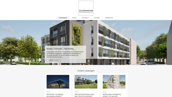 Website Screenshot: Architekturbüro Jörg Schönwetter - SCHÖNWETTER PLANUNGSGESELLSCHAFT mbH - STARTSEITE - Date: 2023-06-20 10:40:20
