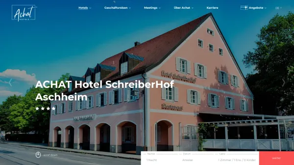 Website Screenshot: Hotel SchreiberHof - Hotel Aschheim SchreiberHof 4* | ACHAT Hotels Echt Gut - Date: 2023-06-20 10:40:20