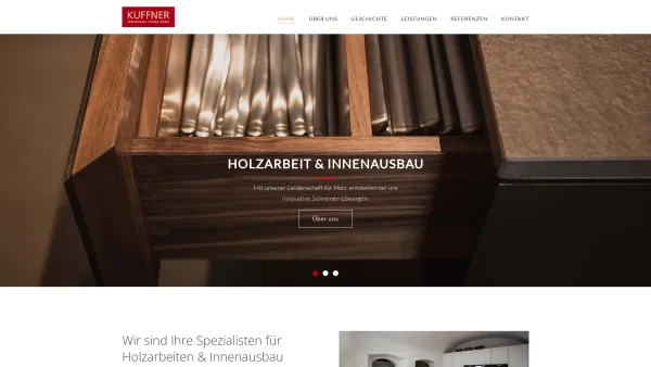 Website Screenshot: Schreinerei Kuffner Inh. Rainer Mittelstrass - Schreinerei Kuffner | Eching bei München - Date: 2023-06-20 10:40:20