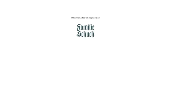 Website Screenshot: A.K.V. Hüther Schuch - www.familie-schuch.com - Date: 2023-06-20 10:40:20