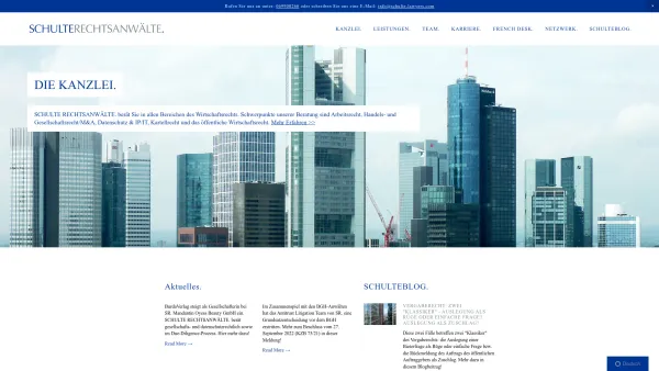 Website Screenshot: SCHULTE RIESENKAMPFF. Rechtsanwaltsgesellschaft mbh - Wirtschaftskanzlei in Frankfurt • SCHULTE RECHTSANWÄLTE. - Date: 2023-06-20 10:42:26