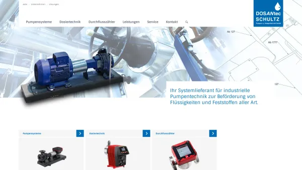 Website Screenshot: Pumpen Technik Schultz GmbH - Startseite – DOSANtecSCHULTZ - Date: 2023-06-20 10:40:20