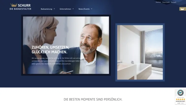 Website Screenshot: Schurr Badgalerie - DIE BADGESTALTER Schurr - Die Badgestalter GmbH in Dettingen - Date: 2023-06-20 10:40:20