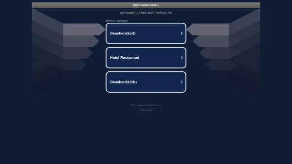 Website Screenshot: Geschenkkorb Welt - schwaebisches-kulinarium.de - Date: 2023-06-20 10:40:20