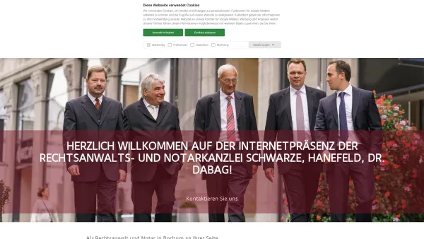 Website Screenshot: Schwarze, Dr. Oskamp & Partner - ᐅ Ihre Rechtsanwälte in Bochum | Schwarze, Hanefeld, Dr. Dabag - Date: 2023-06-20 10:40:20